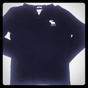 Abercrombie Navy Blue Long Sleeve shirt